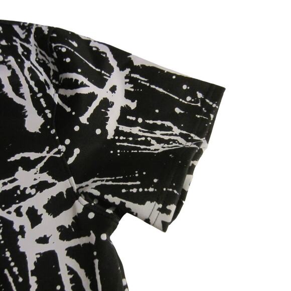 1738 Original Brand Hoodie Tee Black White Splatter Print S - Picture 5 of 11